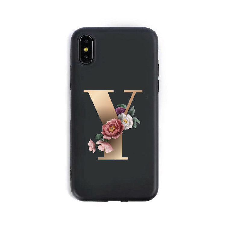 26 English Alphabet Silicone Phone Cases